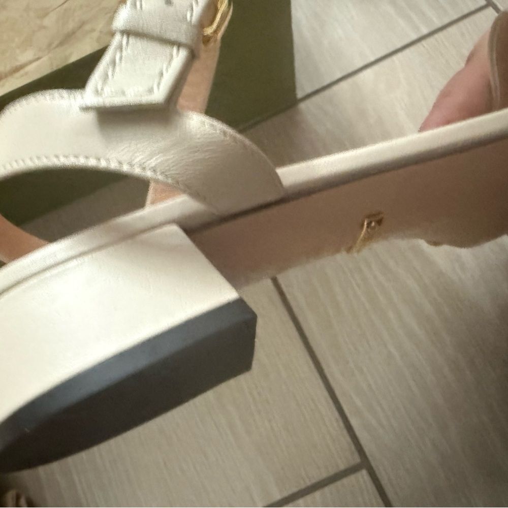 Brand new size 41 Us 11 Nappa Charlotte Horsebit Block Heel 45mm Sandals - Picture 8 of 8